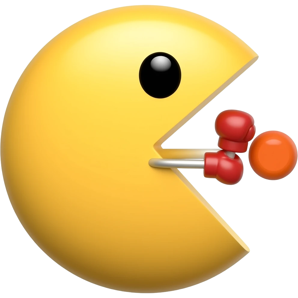 Boxing pac man emoji emoji