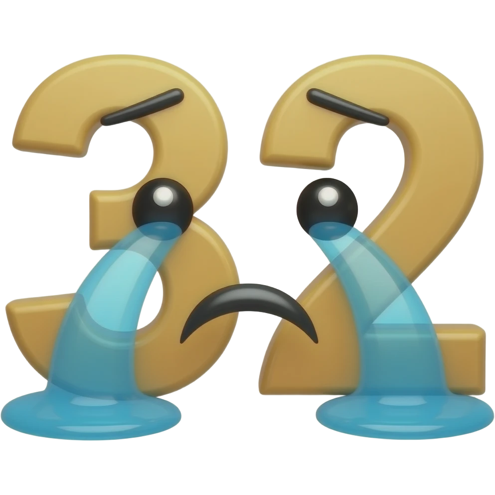 numberblocks 32 crying emoji