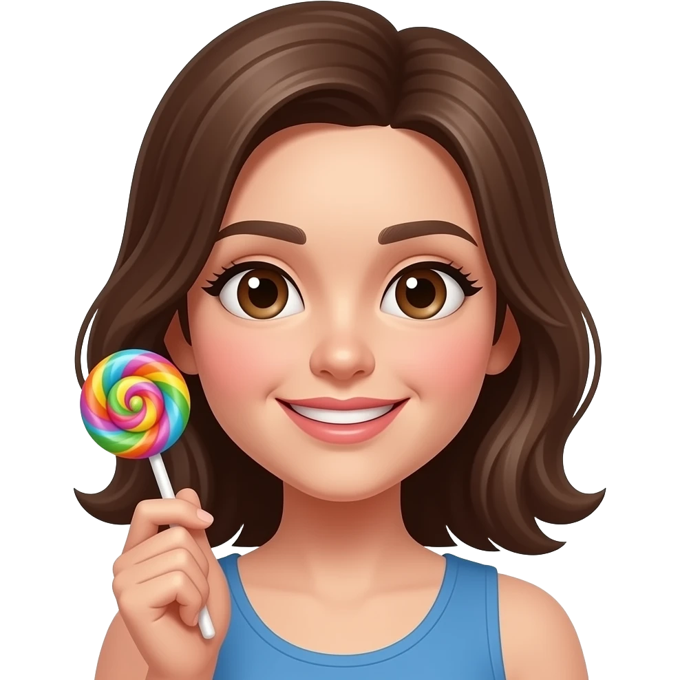 woman with Candie closeup emoji