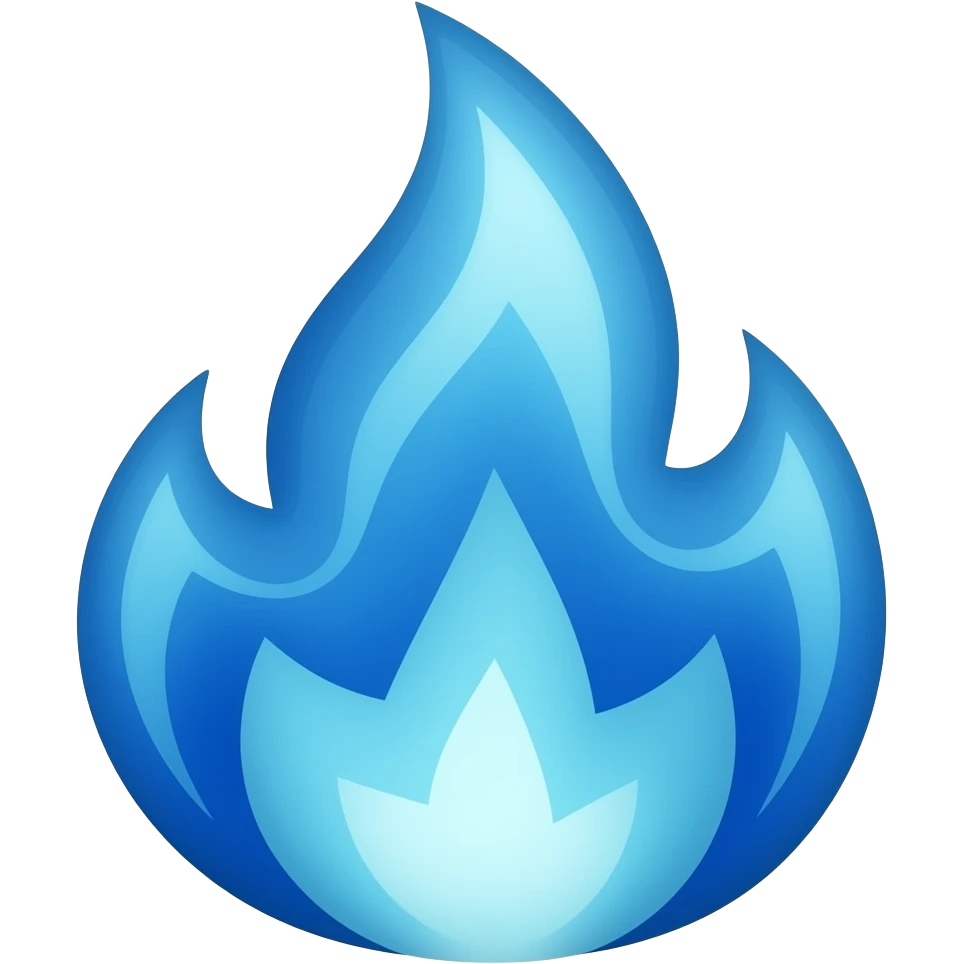 Mavi ateşmavi ateş emoji