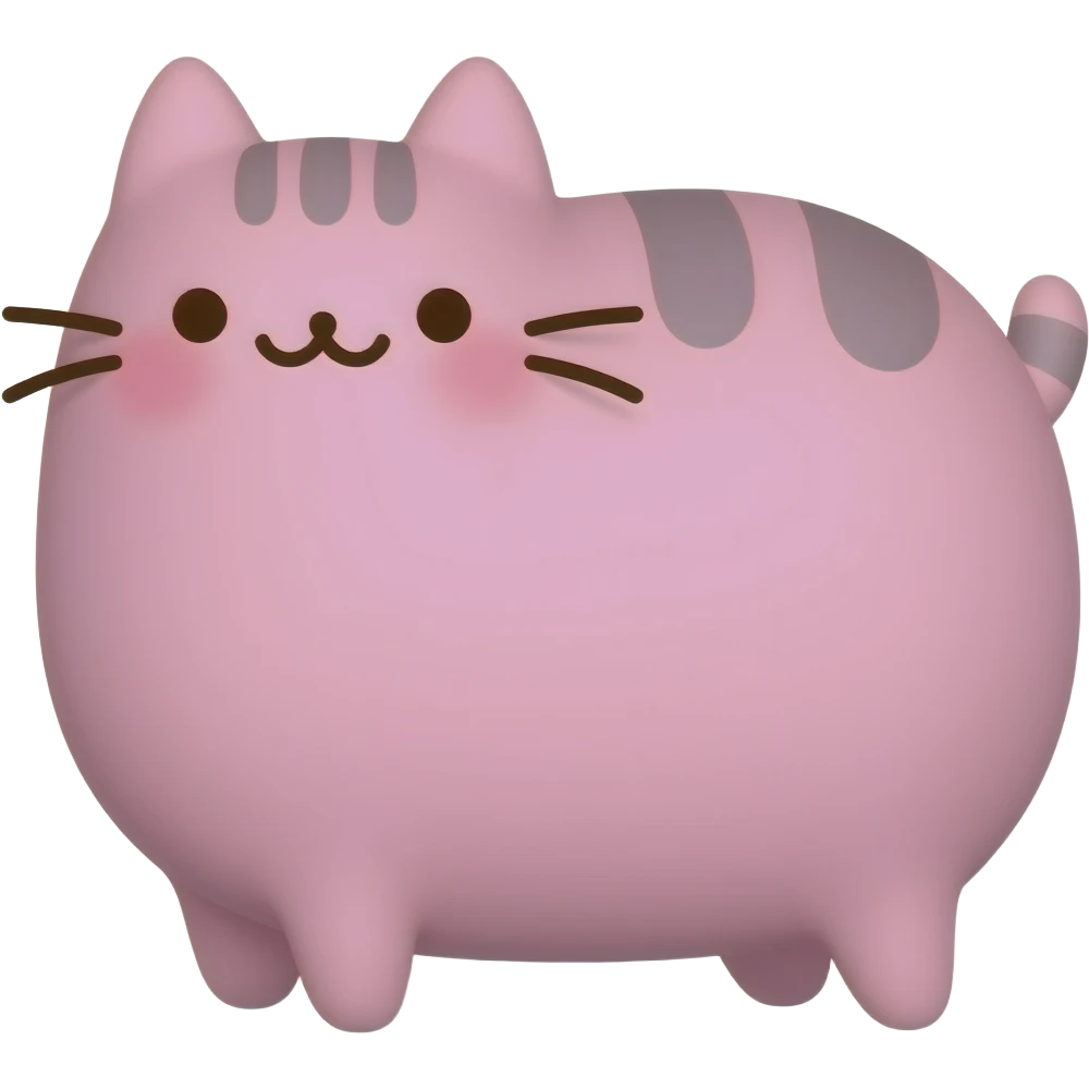 Light Pink Pusheen emoji