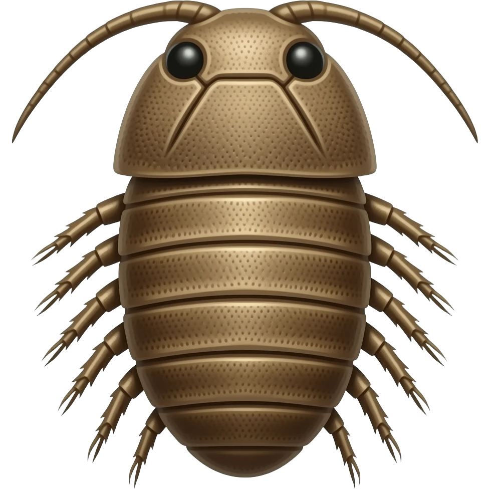 Fosil trilobite emoji