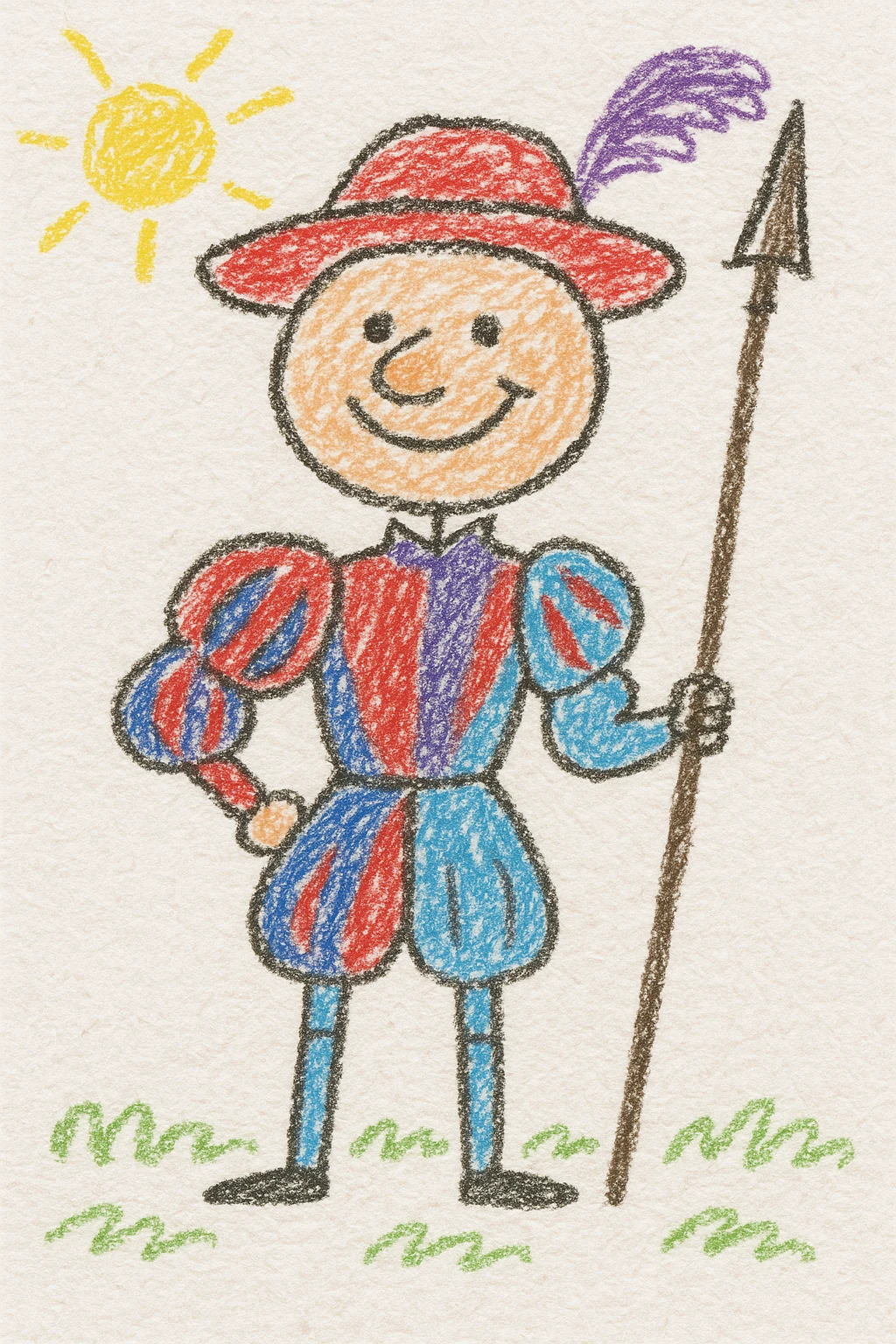 Landsknecht mercenary with a proud expression emoji