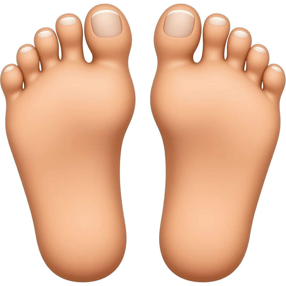 Donald trumps feet with toenails emoji