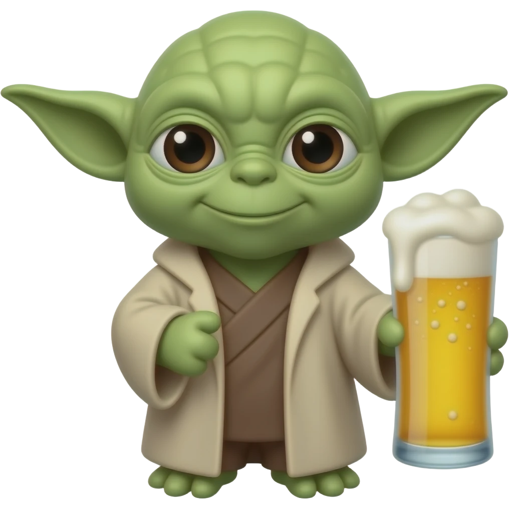 Yoda beer emoji