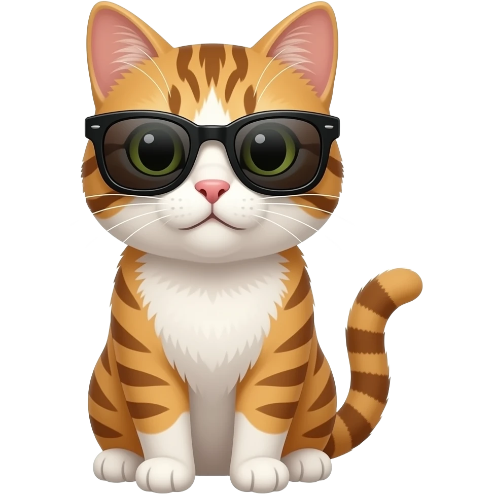 Cat wearing sunglasses emoji