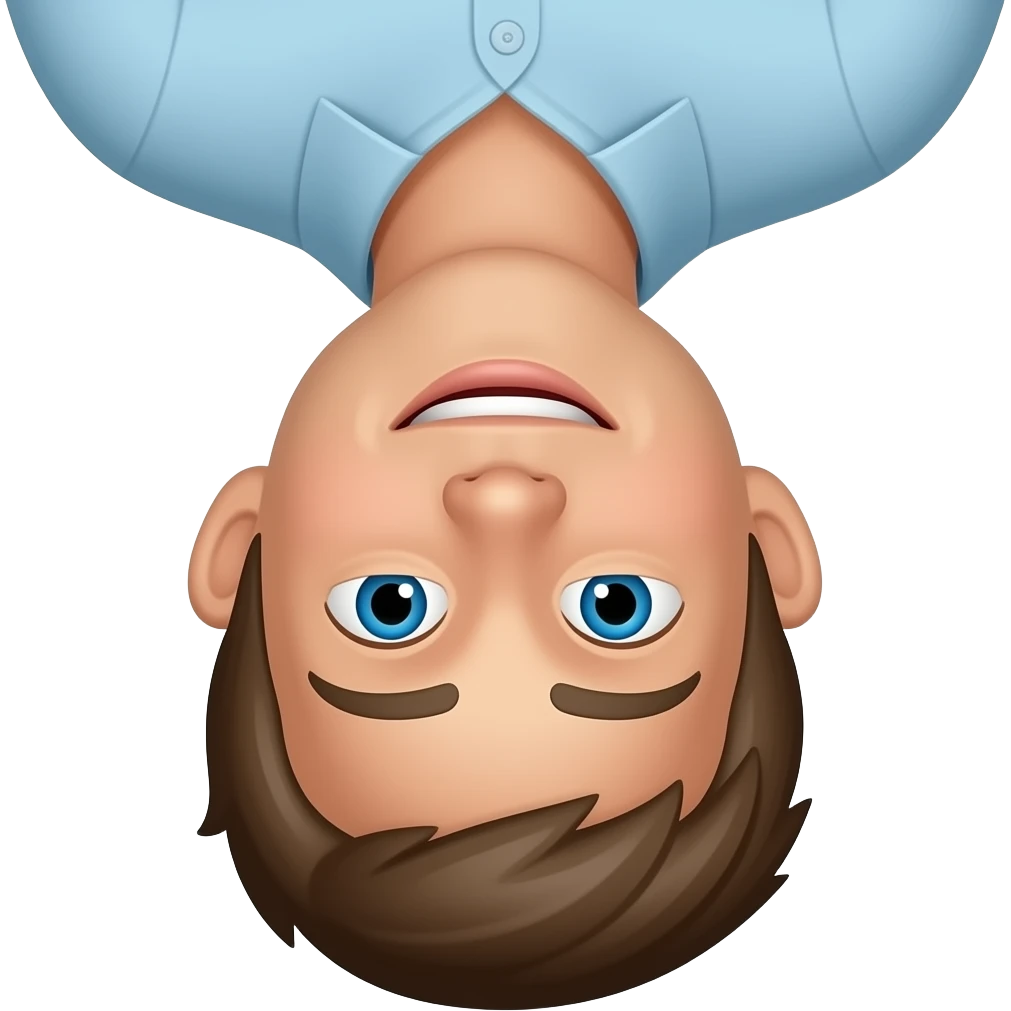 Make this upside down emoji