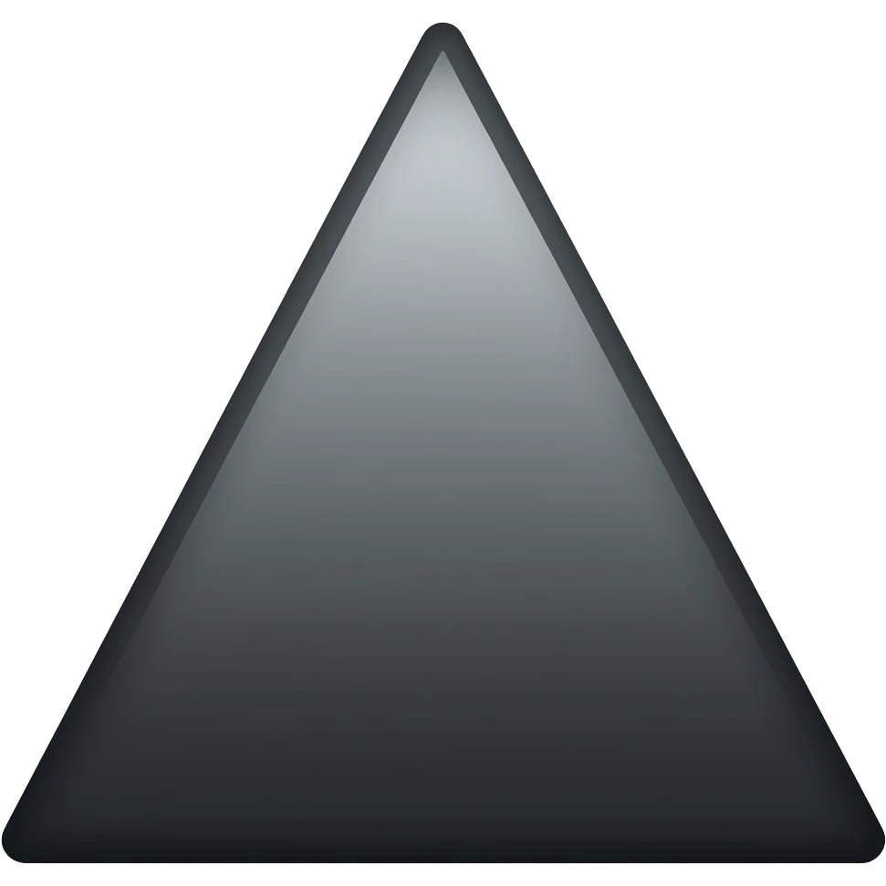 The dark tried triangulo preto emoji