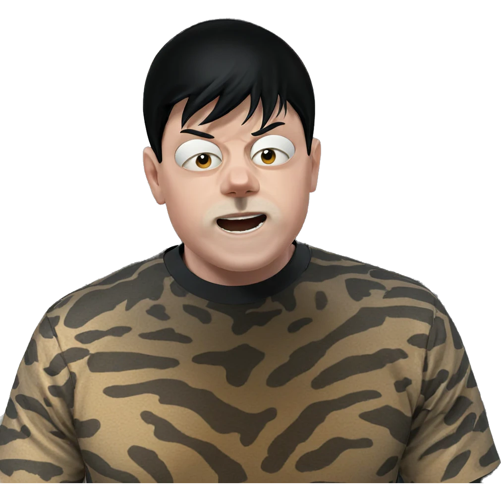 black haired meme boy emoji