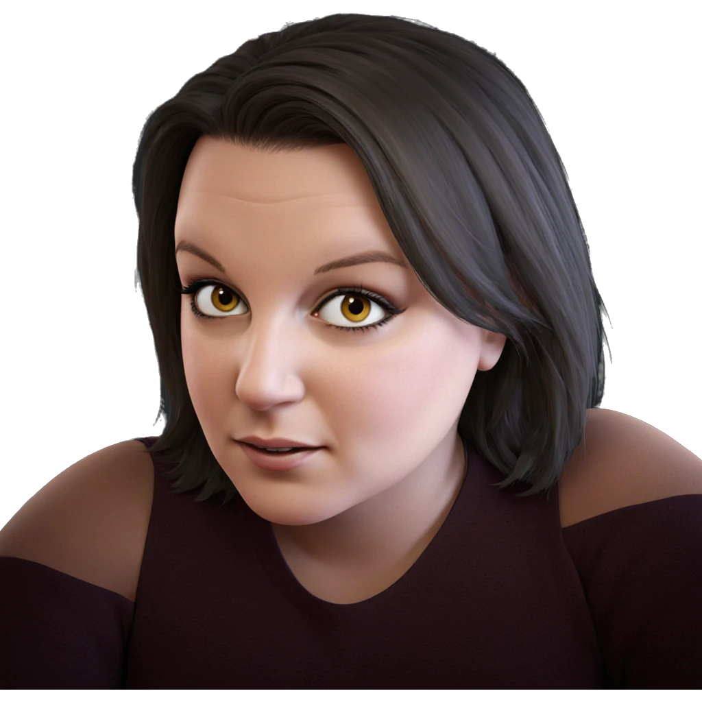 close up portrait of girl emoji