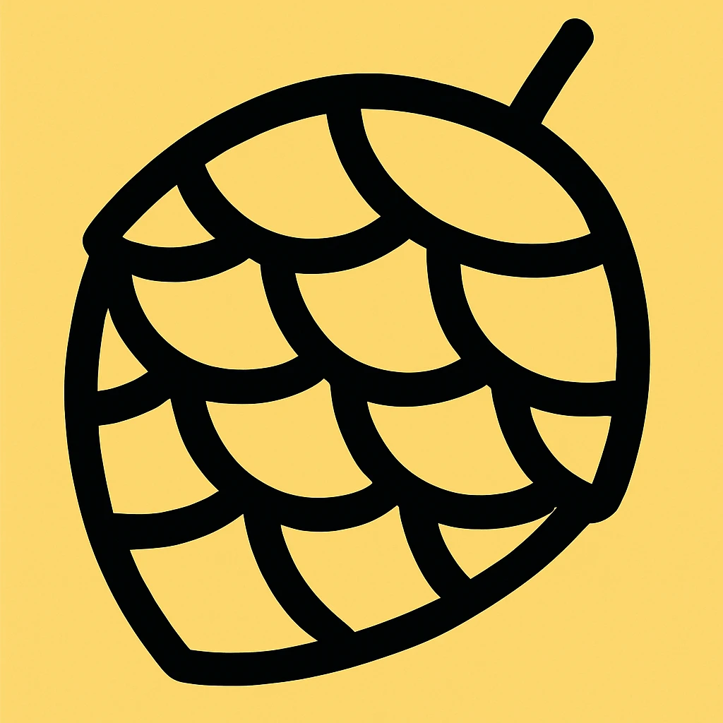 сделай наоборот фон желтый а шишку черной emoji