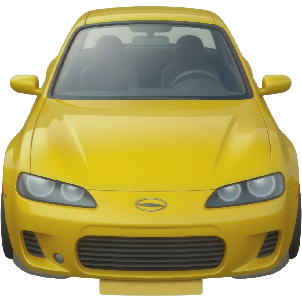 Yellow Stock car autoracing emoji