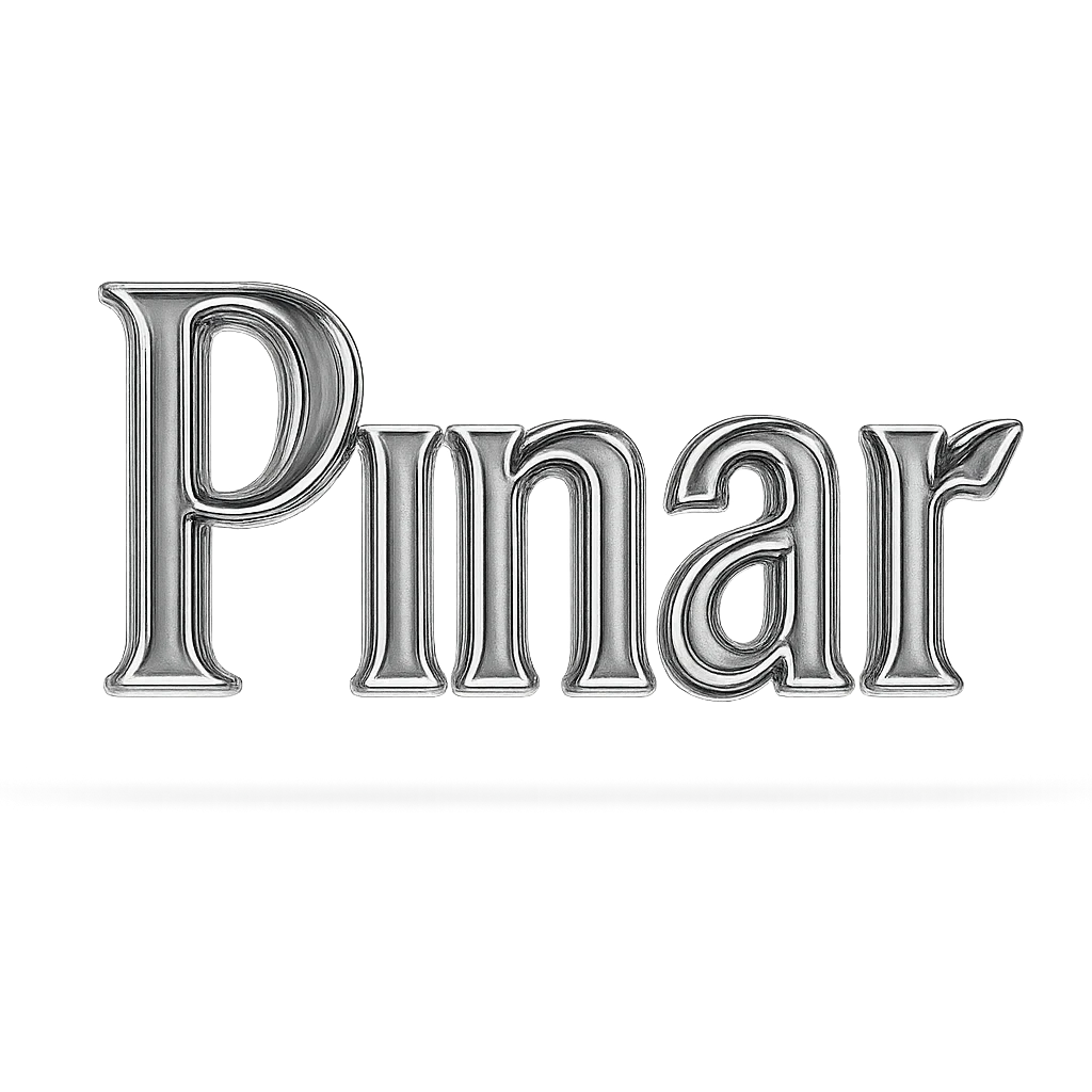 Write "Pınar" in this style, try different fonts emoji