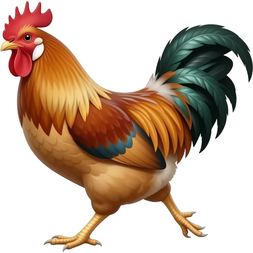Galloping hen emoji
