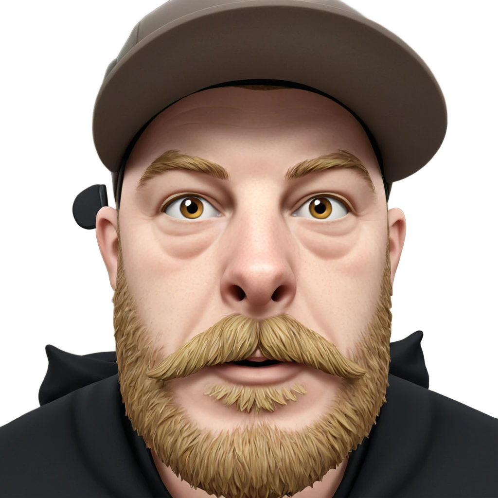 portrait of a bearded man emoji