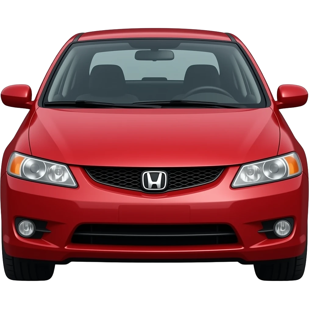 Un honda Civic 2006 rojo emoji