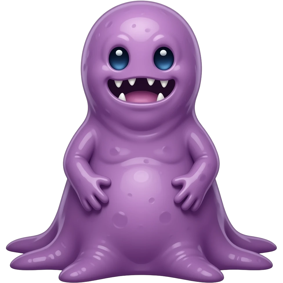 purple slimer from ghostbusters emoji