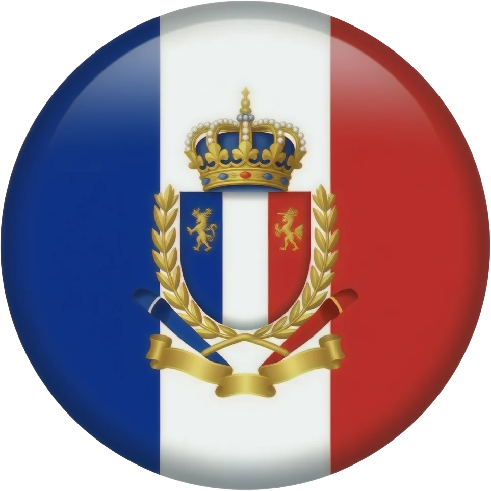 (With coat of arms) Napoleonic France flag emoji