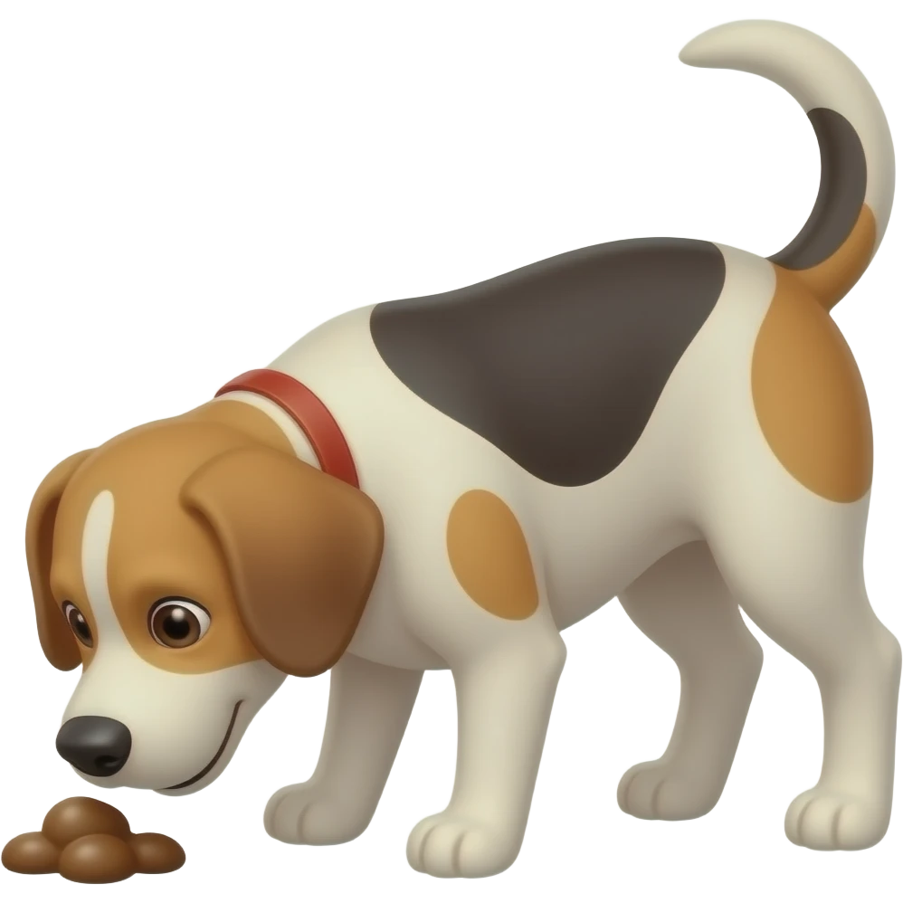 dog pooping bending over pooping dog emoji