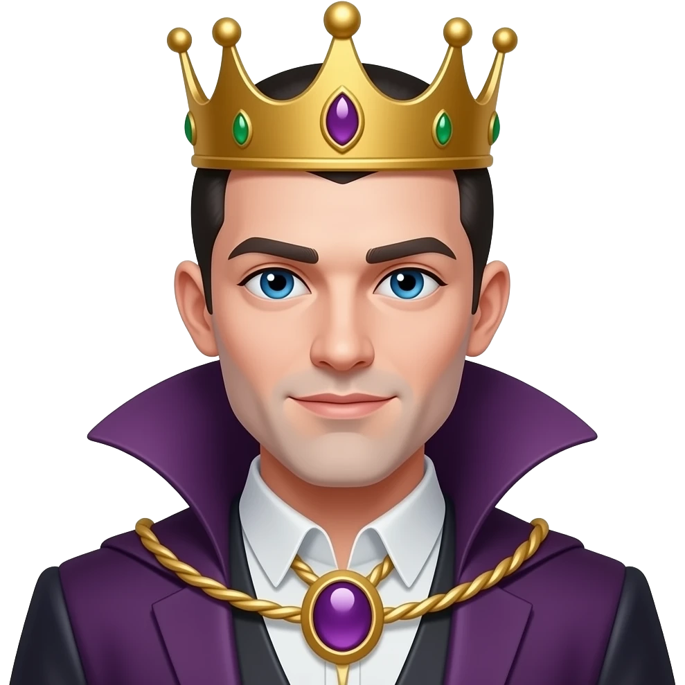 kind peach colour vampire king from light kingdom emoji