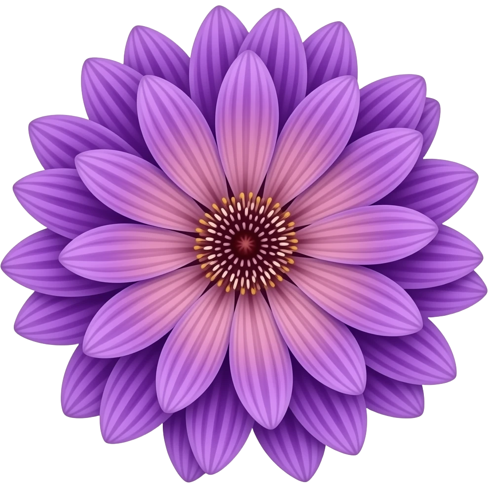 Purple blossom flower emoji