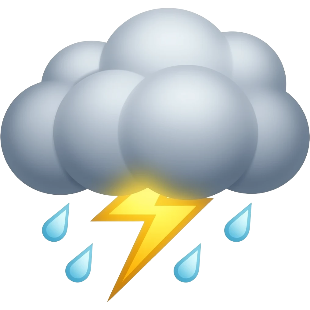 Thunderstorm emoji