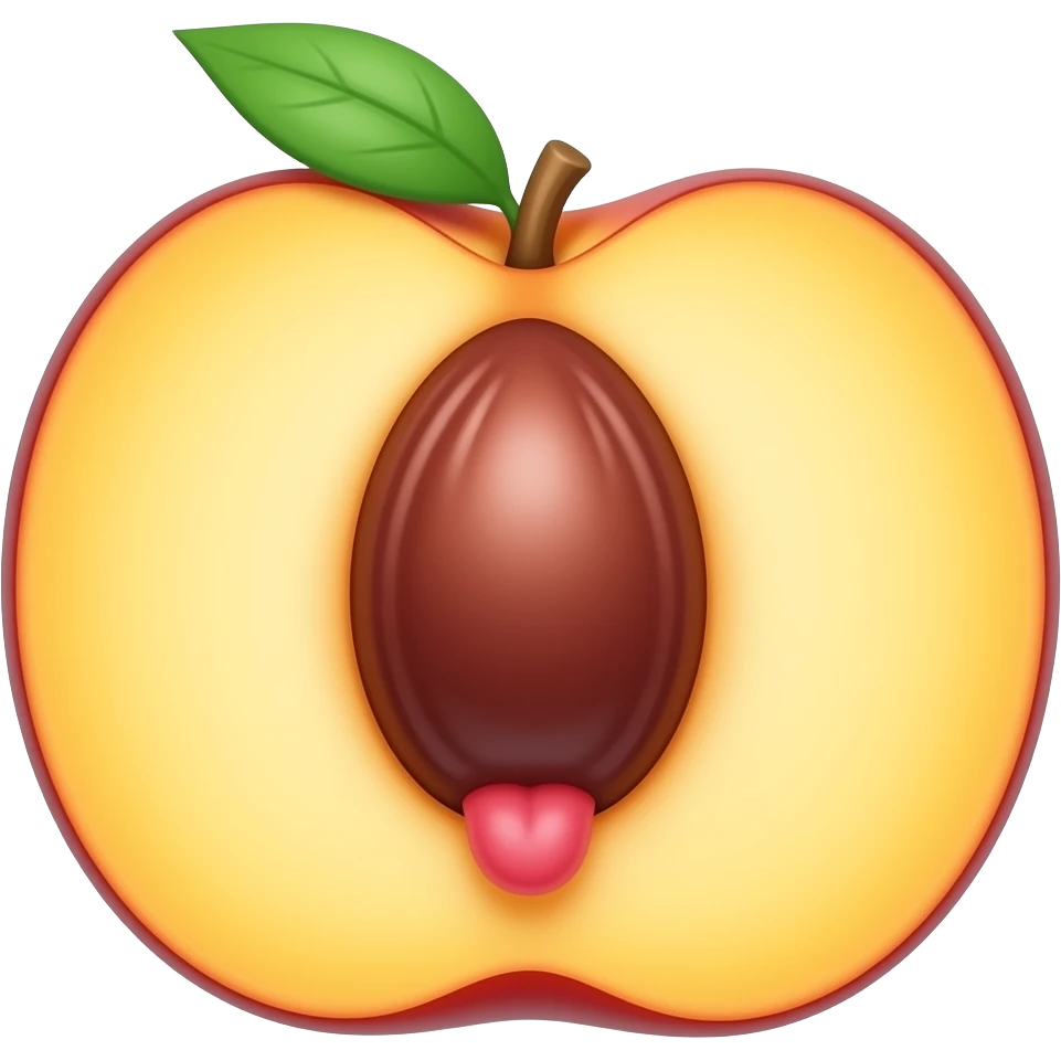 Baldan licking peach emoji