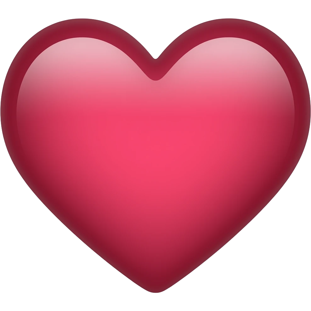 Maroon heart emoji