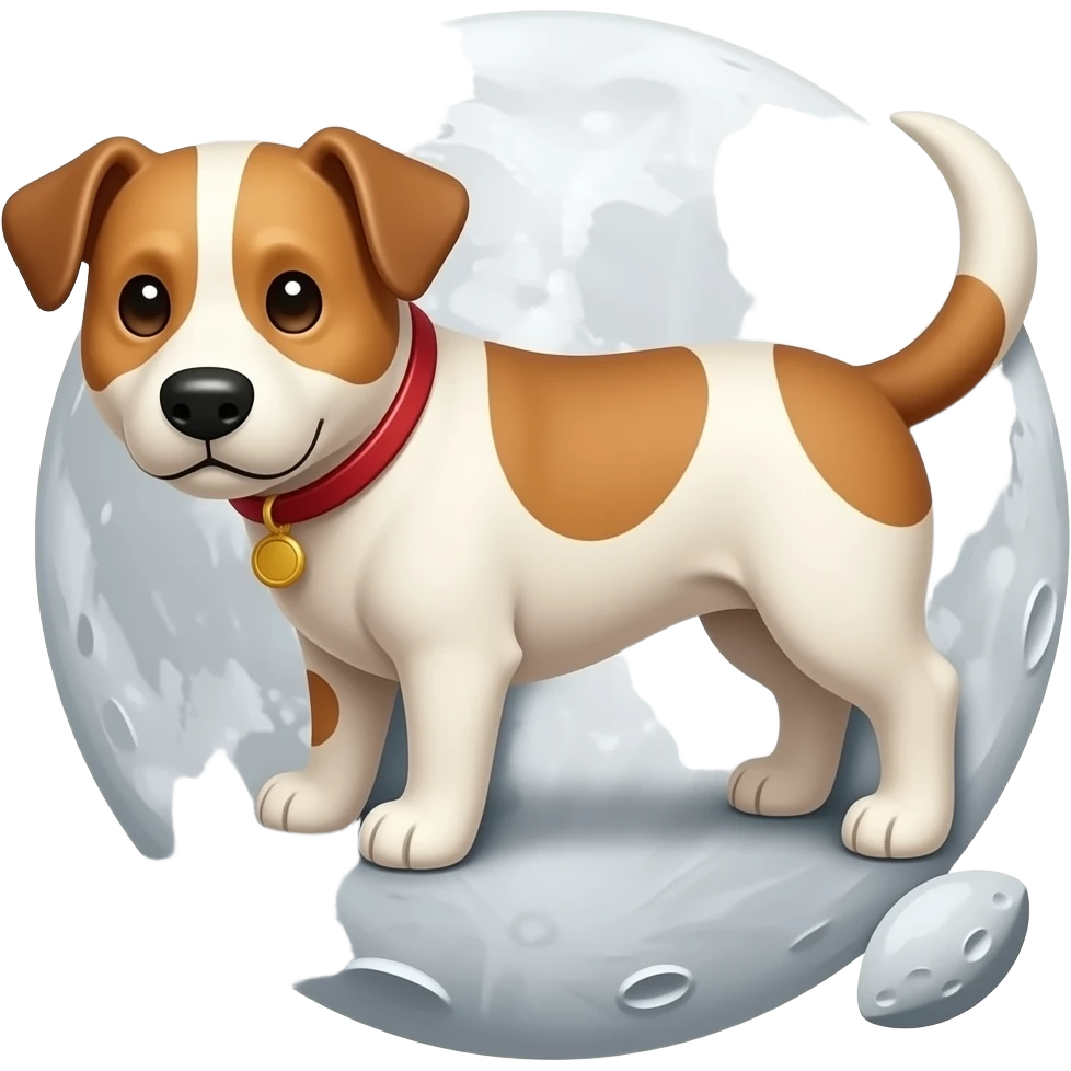 give me a dog who has landed on the moon emoji
