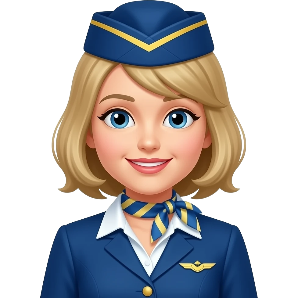 Air hostess emoji