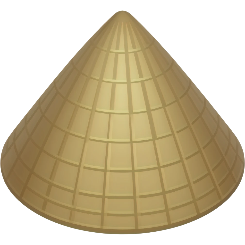 Traditional vietnamese hat emoji
