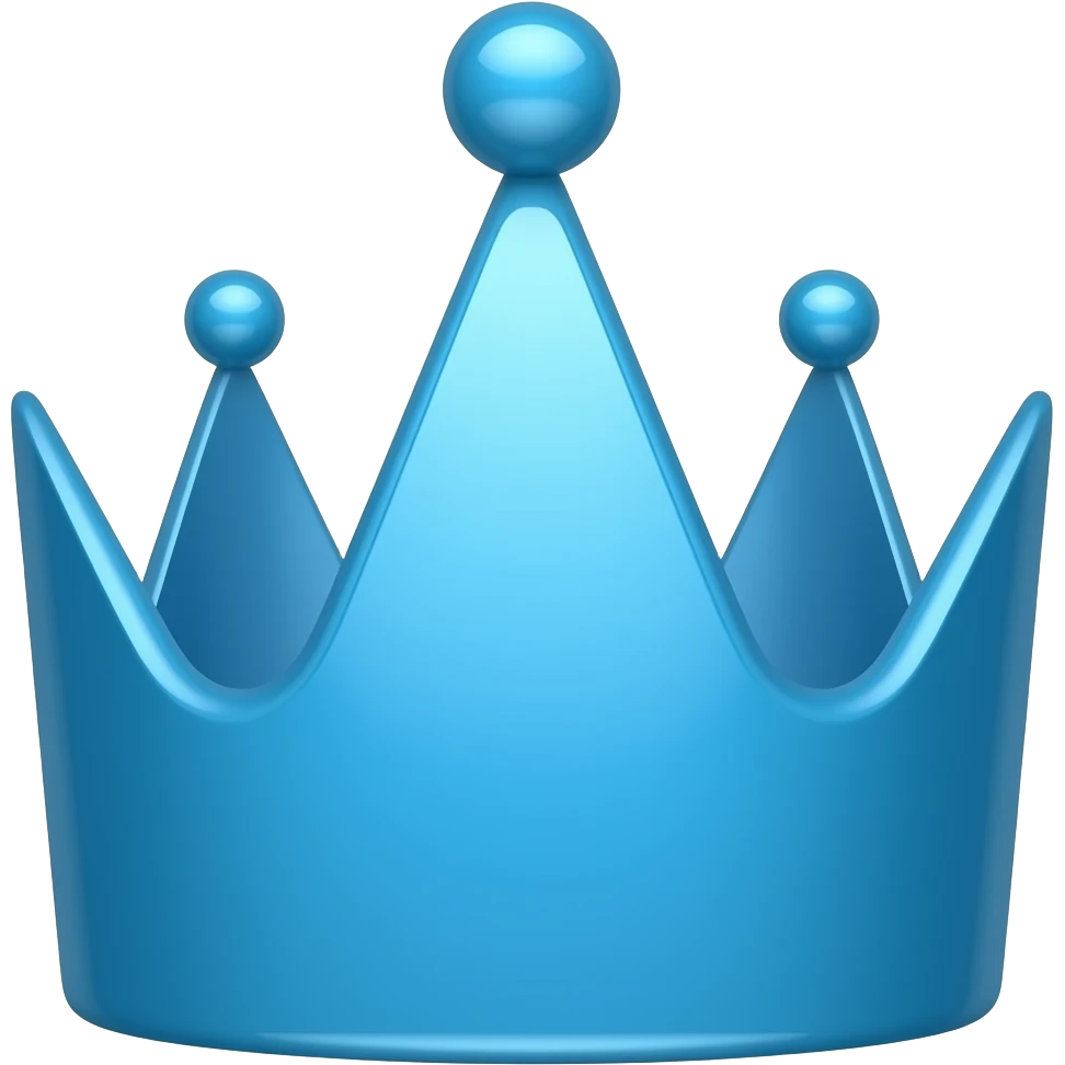 Make this crown blue emoji