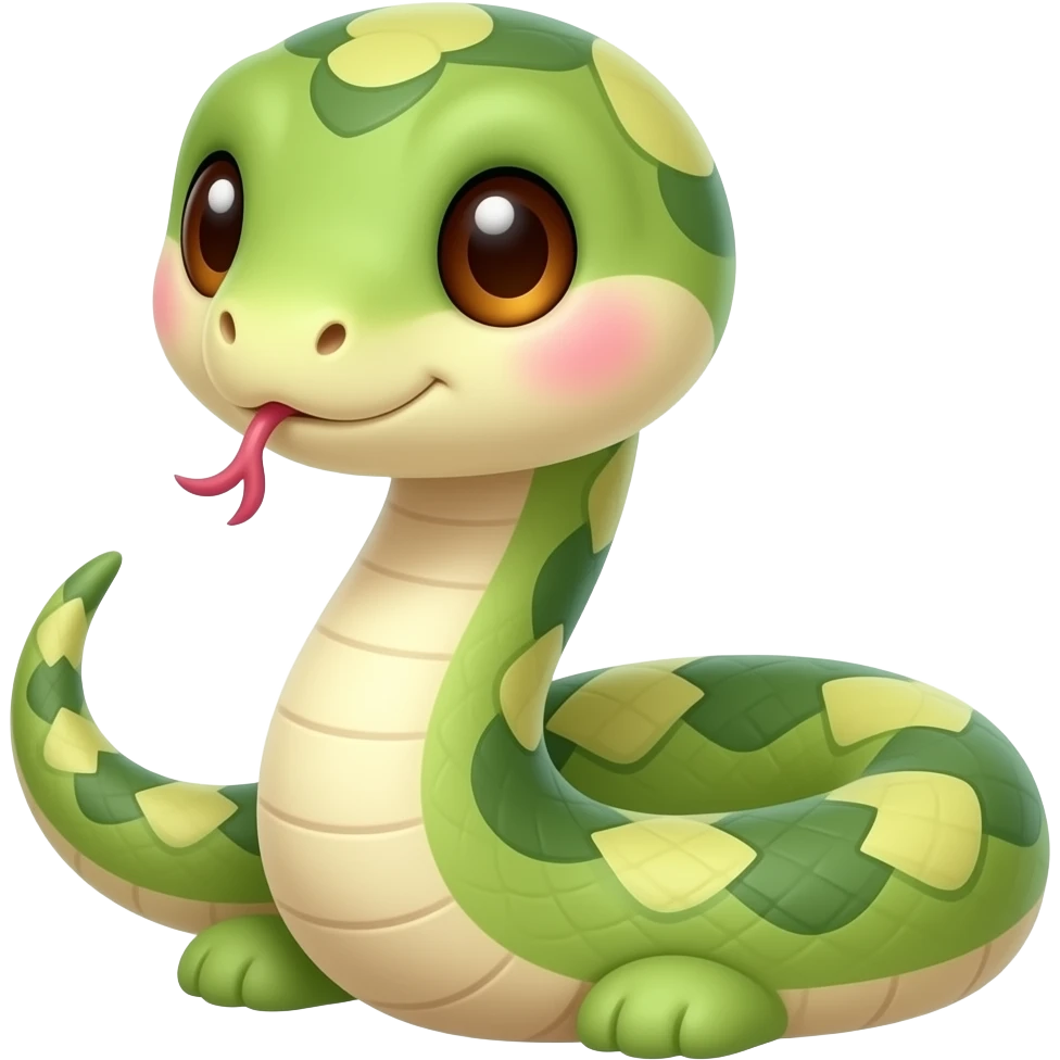 Cute snake emoji