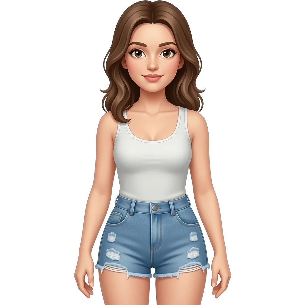Full female body naked emoji