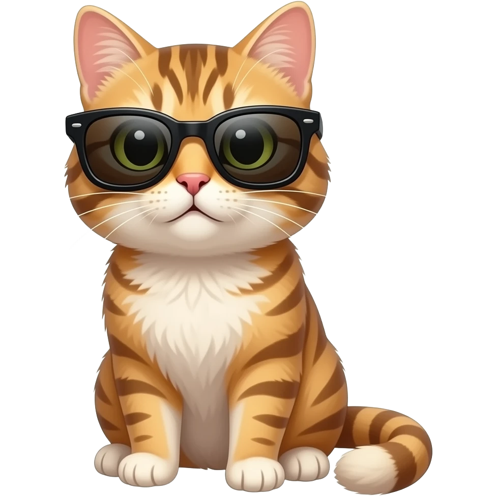 Cat wearing sunglasses emoji