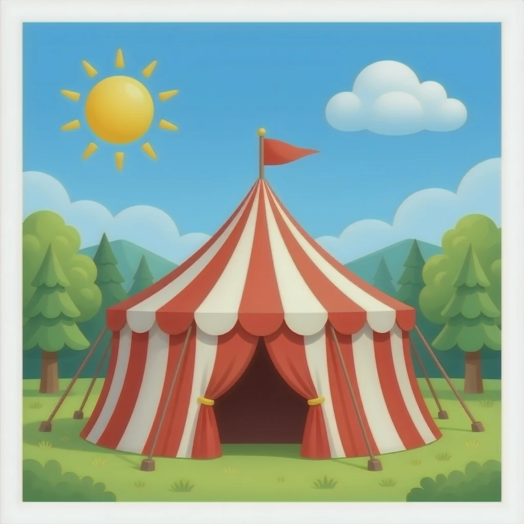 Circus tent emoji
