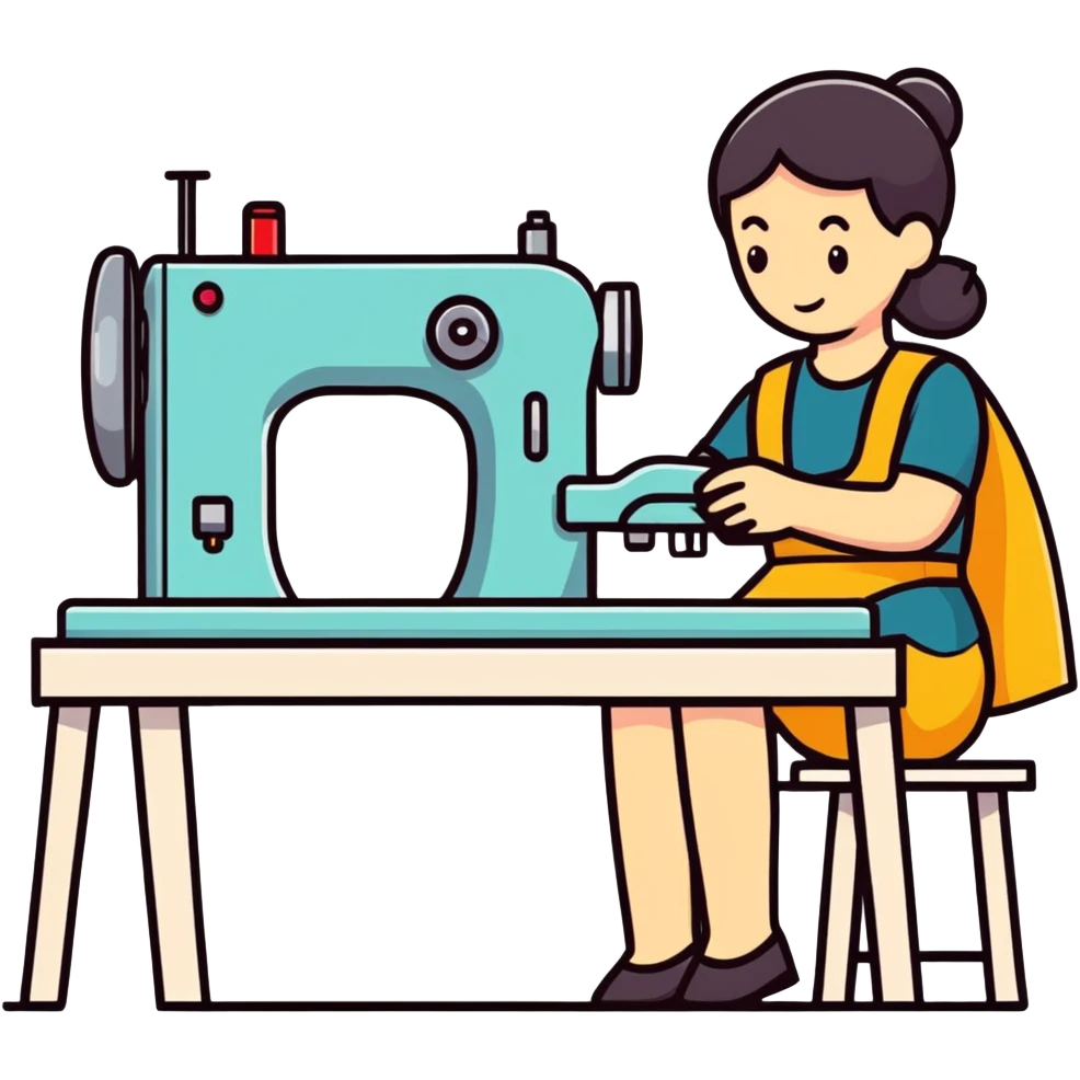 Me using a sewing machine  emoji