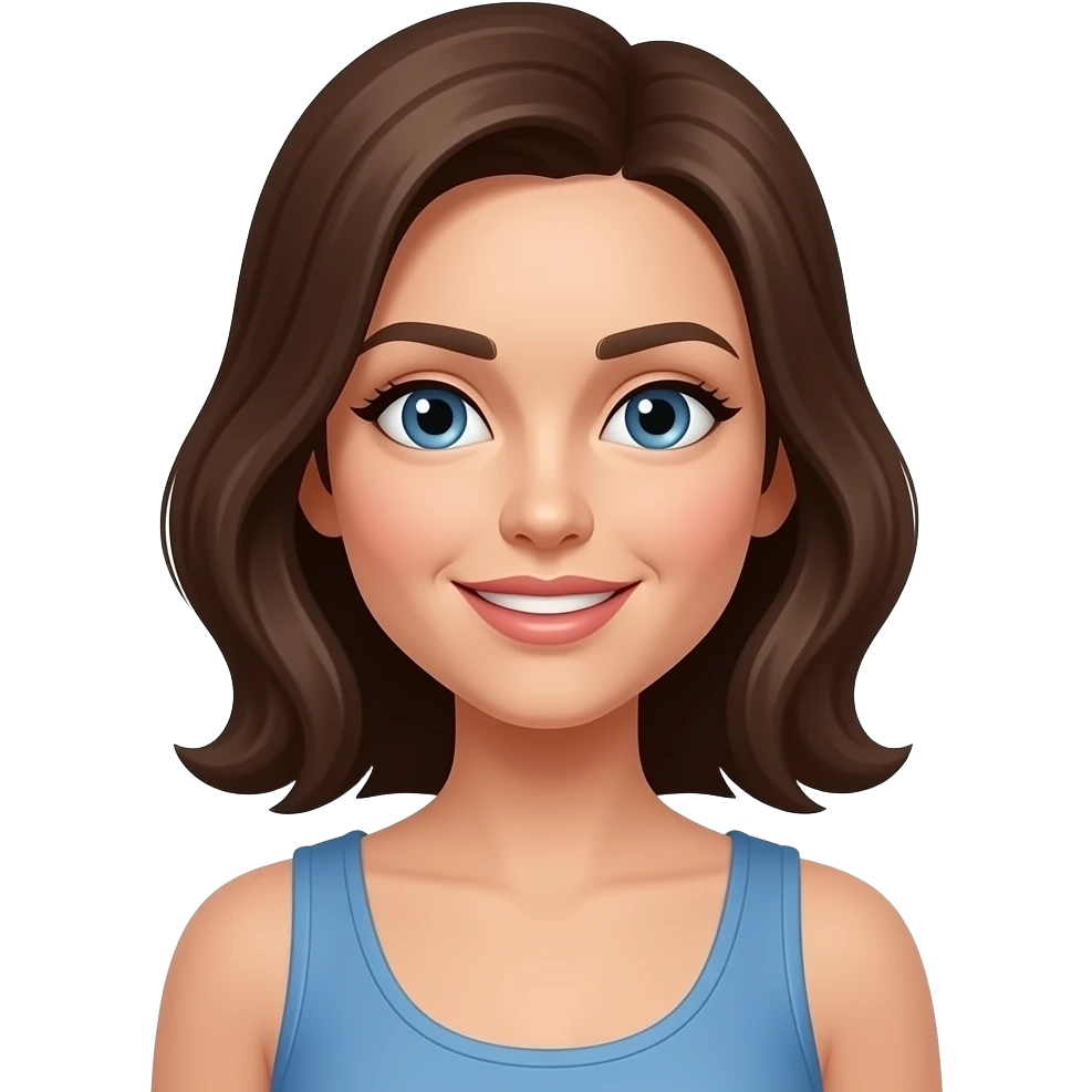 A woman  posing emoji