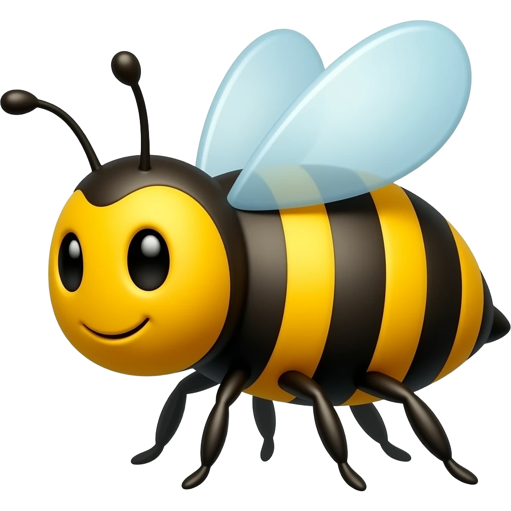 Cartoon bee emoji