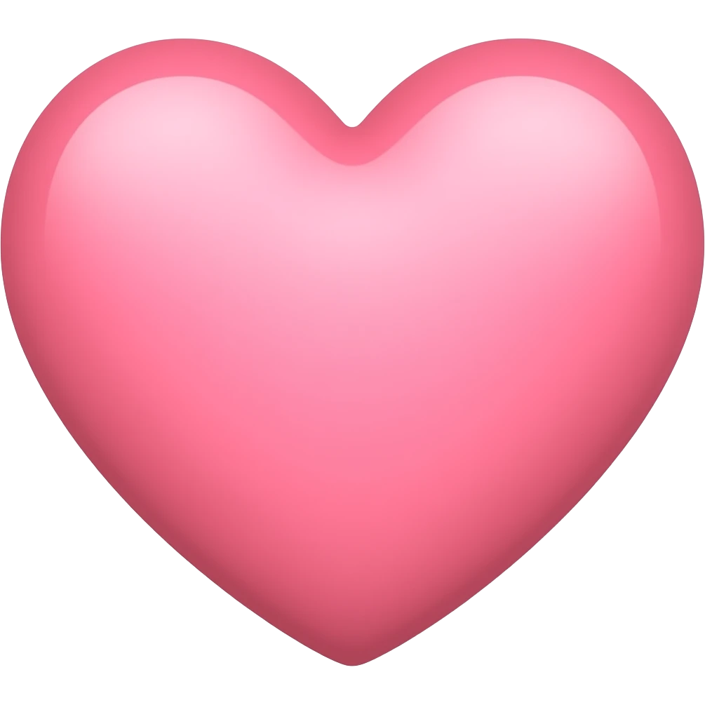 Light rose heart emoji