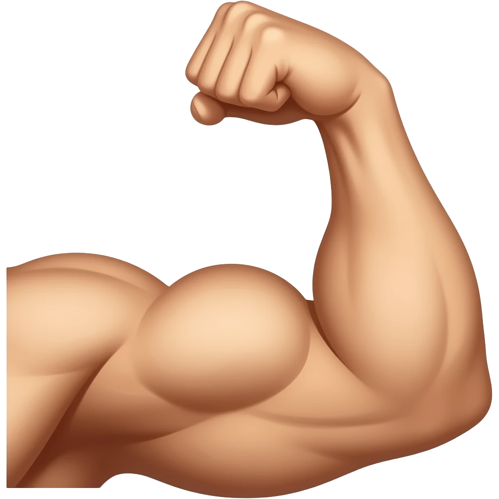 Um braço bem musculoso emoji