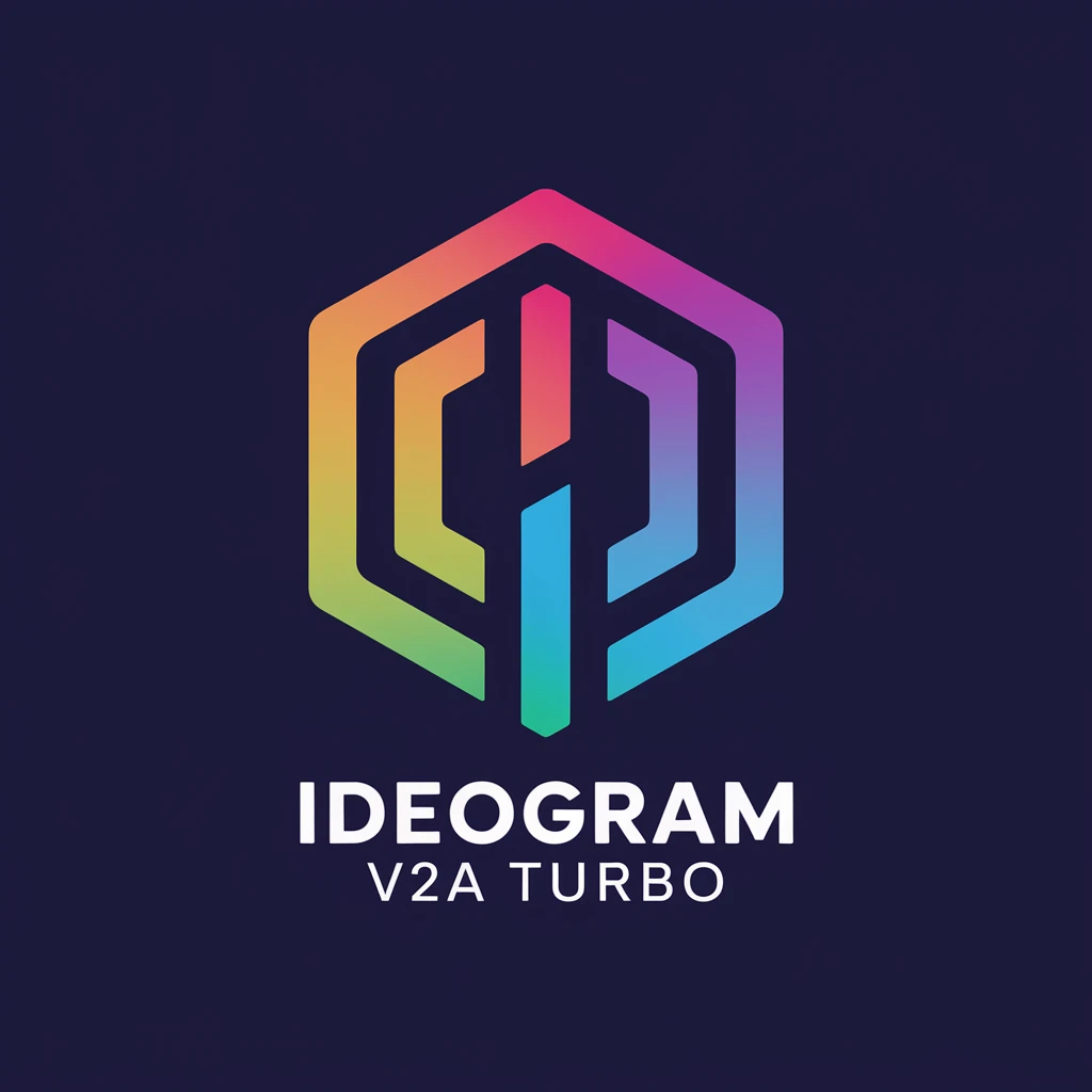 make a colorful logo of "Ideogram V2a Turbo" emoji