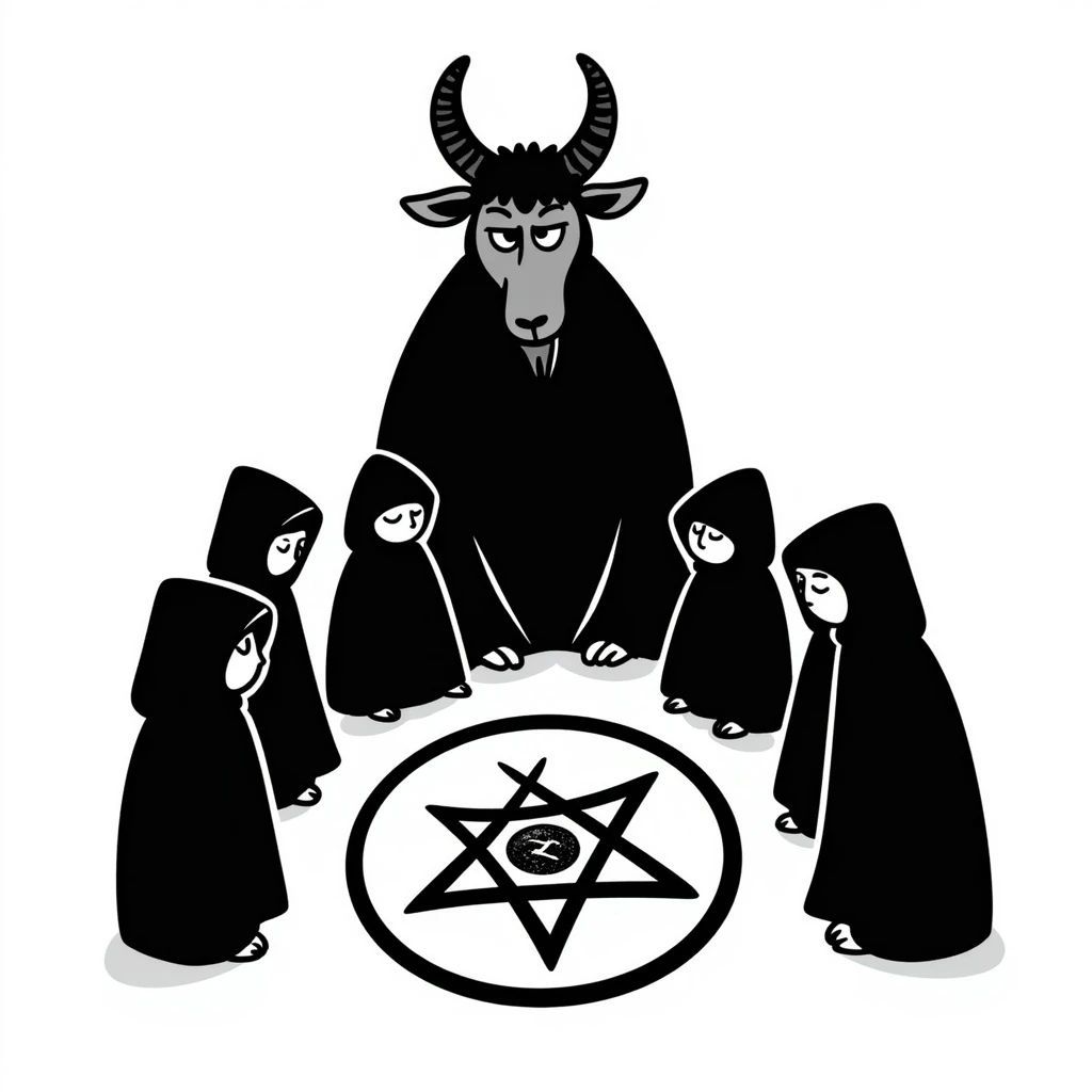 A satanic ritual emoji