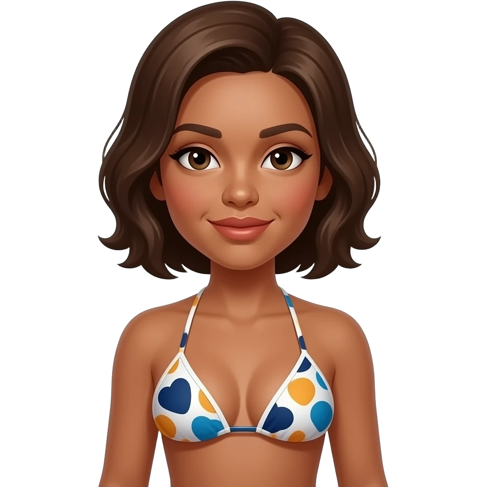 A prostitute wearing a bikini emoji
