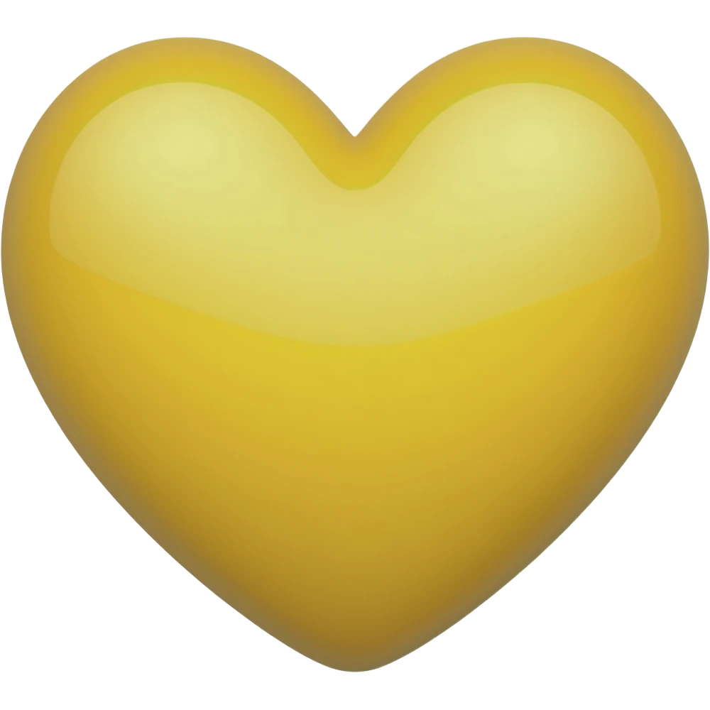 Açık sarı kalp estetik emoji