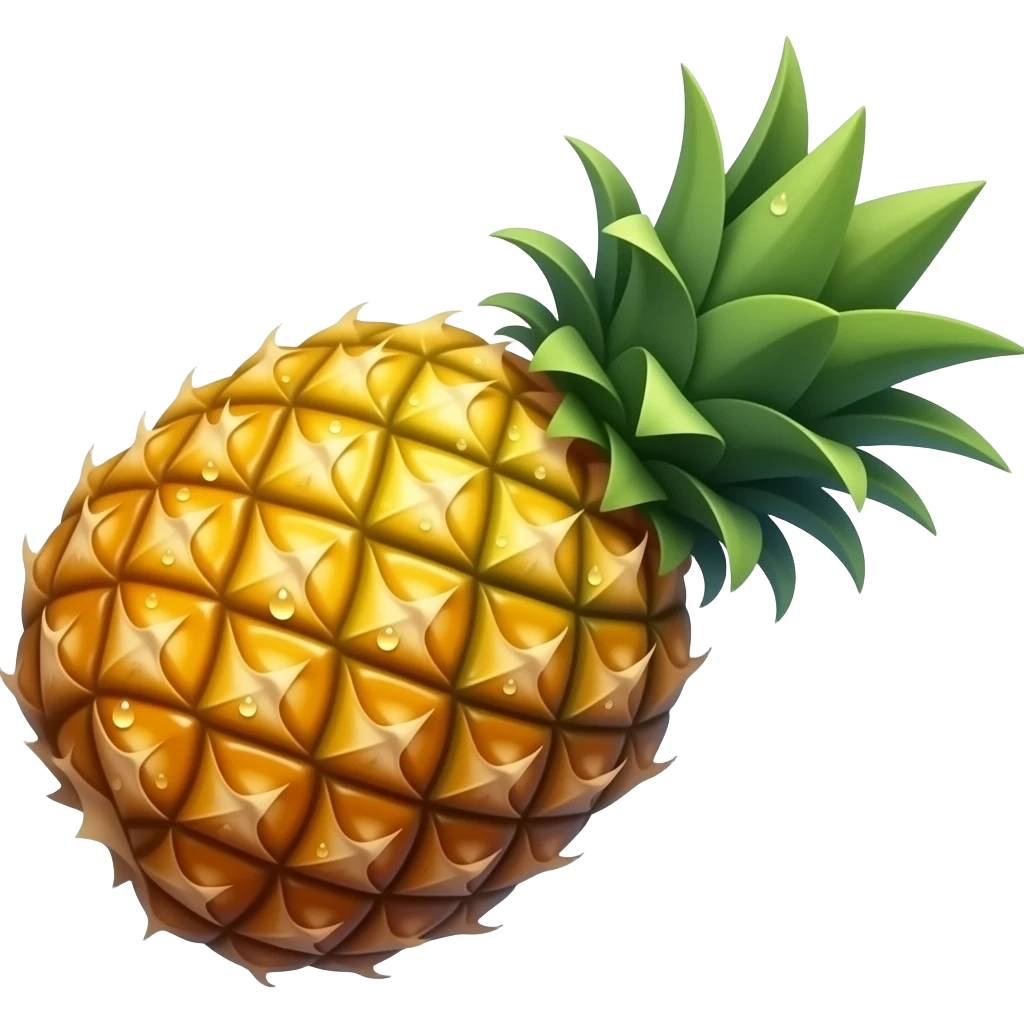 wet pineapple emoji