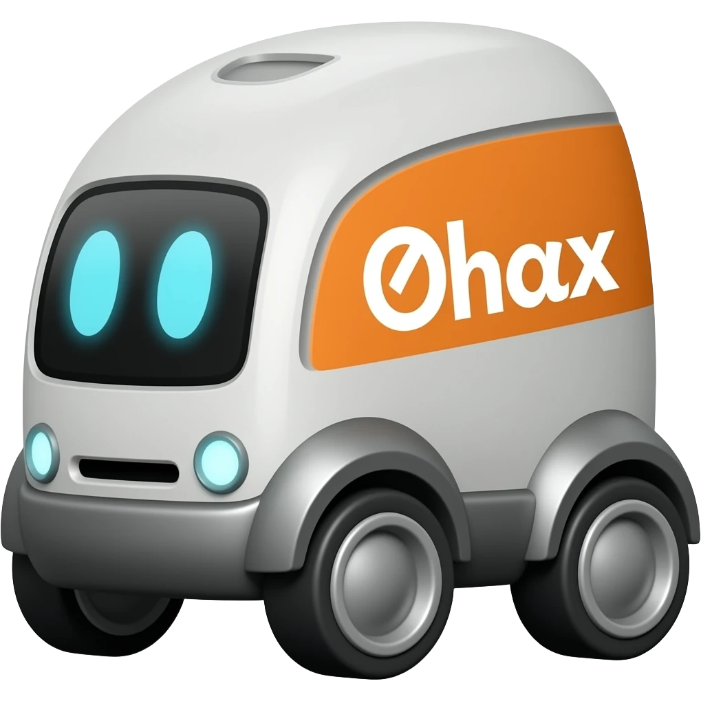 Delivery robot emoji