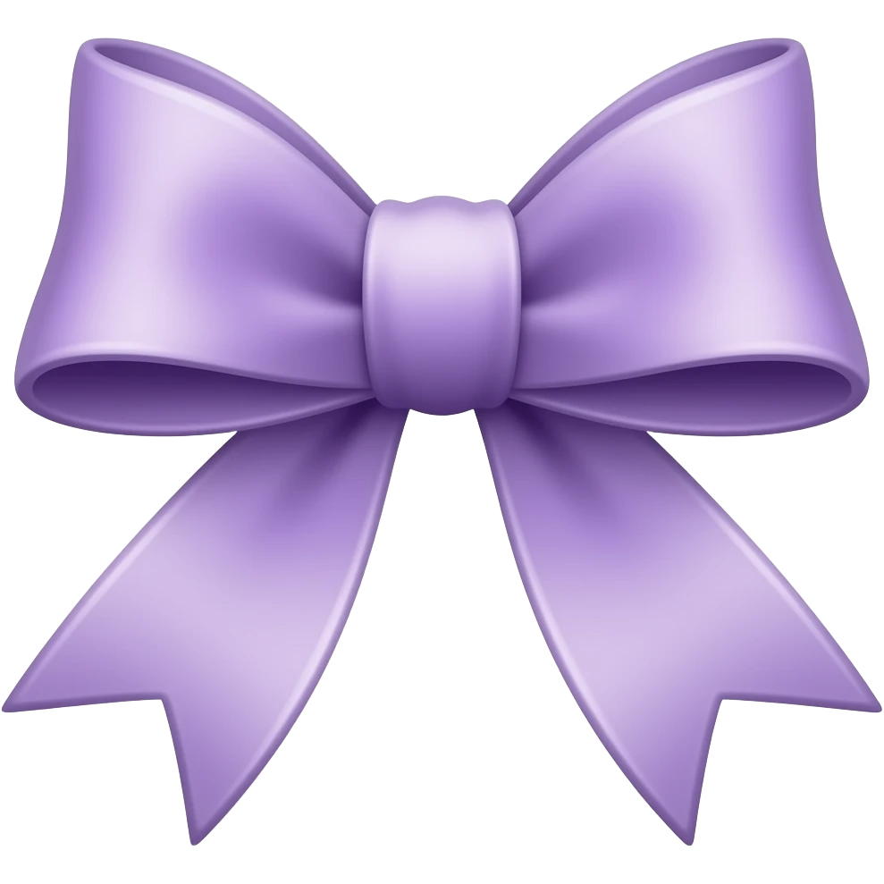 lavender ribbon bow emoji