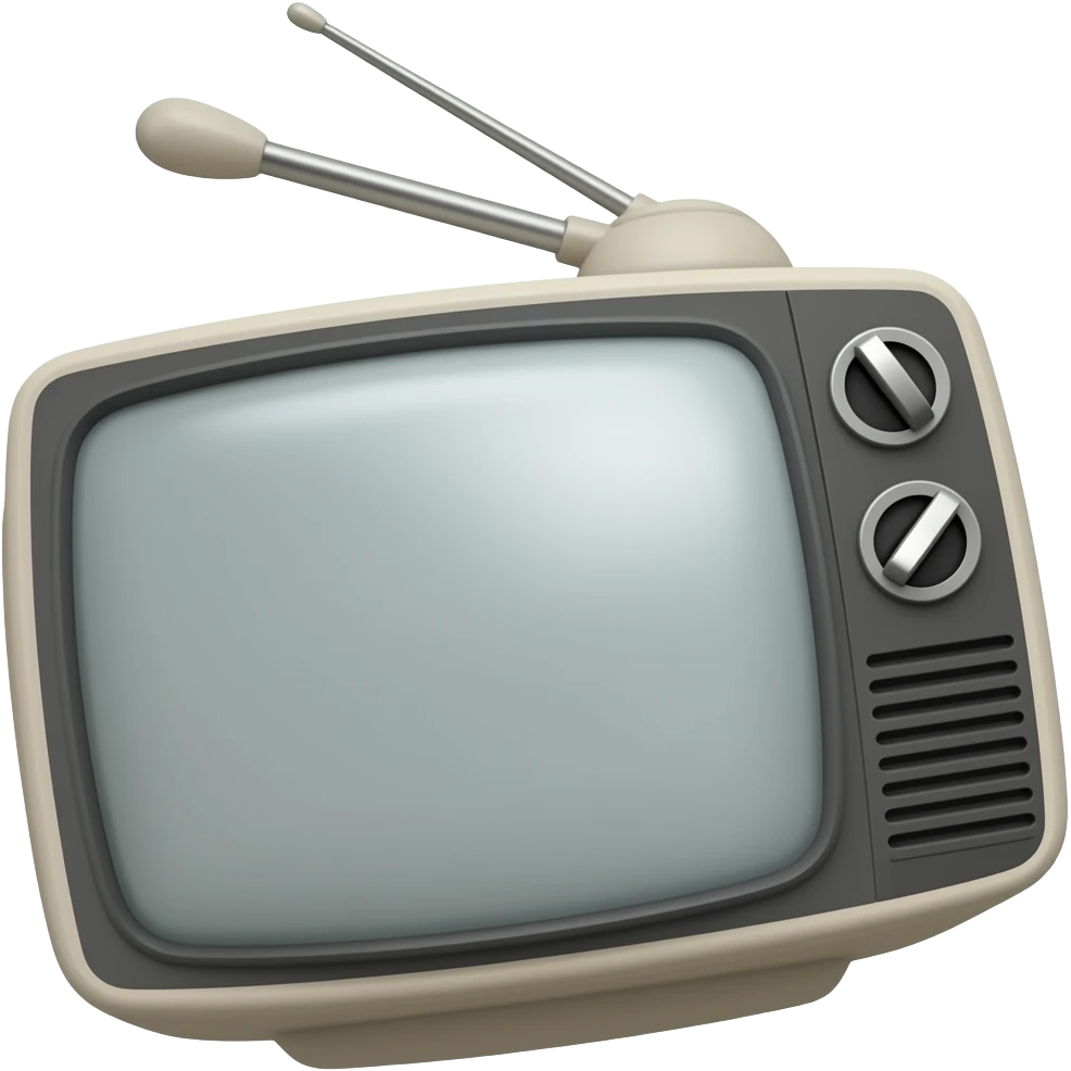 old tv rotate right side 30 % emoji