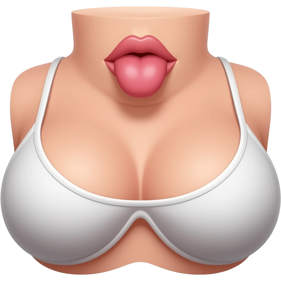 Lick boobs emoji